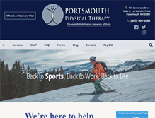 Tablet Screenshot of portsmouthpt.com